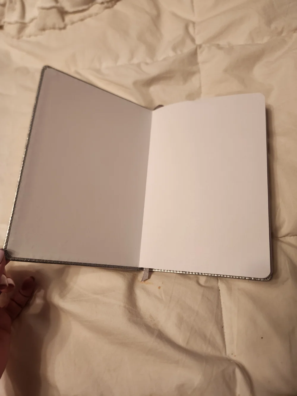 Silver Metallic Sparkle & Shine Journal - Notebook